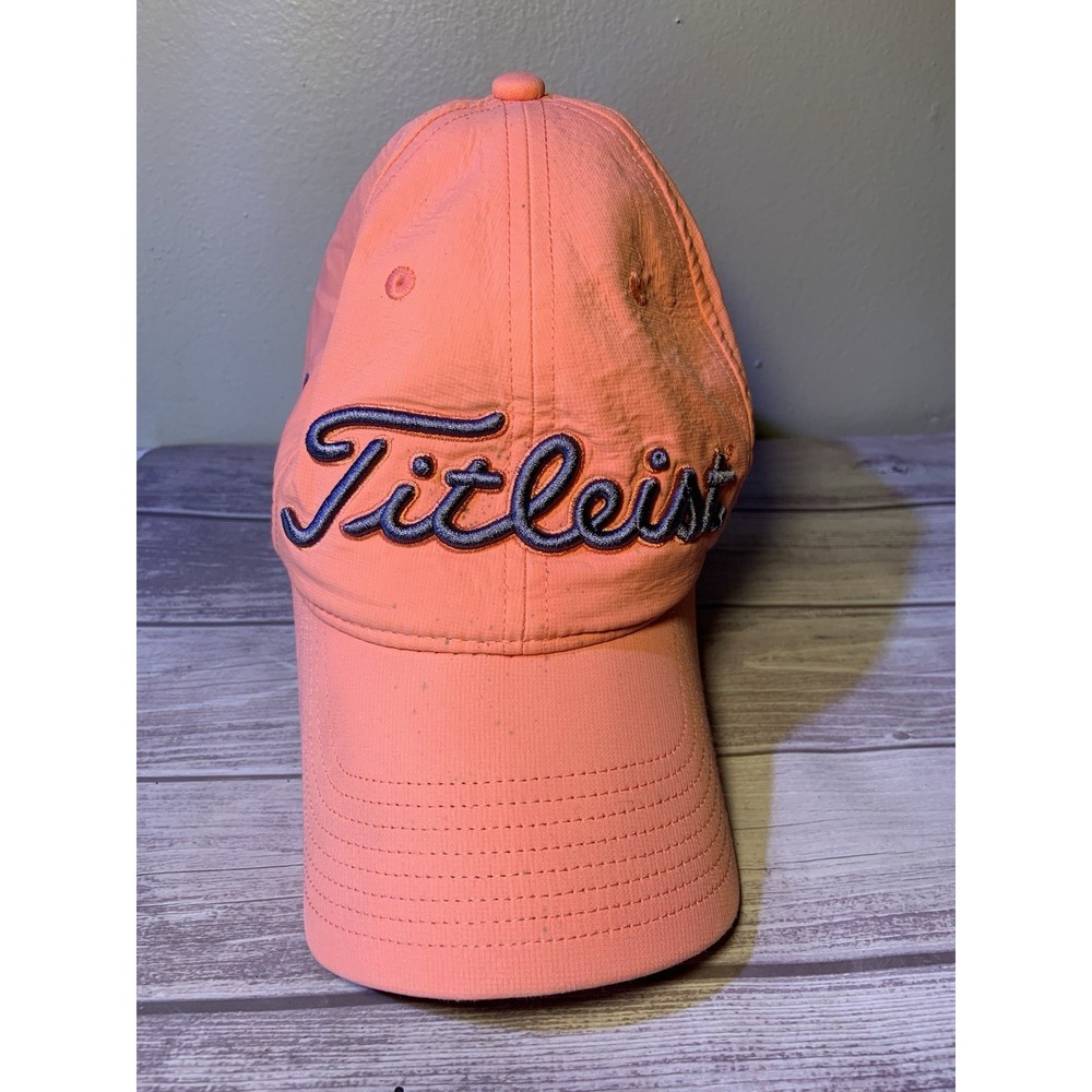 Titleist Footjoy‎ FJ Pro V1 Golf Hat Adjustable Adult One Size Pink Corral